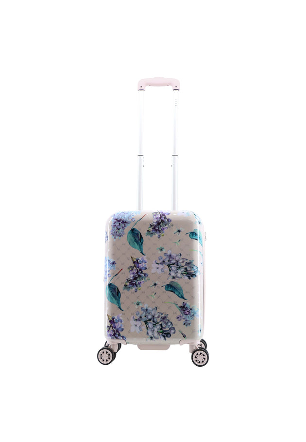 ELLE Floret Hard Suitcase / Trolley / Travel Suitcase - (Set/S/M/L) - Lilac