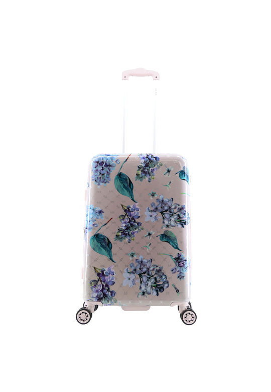 ELLE Floret Hard Suitcase / Trolley / Travel Suitcase - (Set/S/M/L) - Lilac