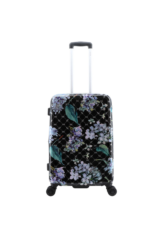 ELLE Floret Hard Suitcase / Trolley / Travel Suitcase - (Set/S/M/L) - Black