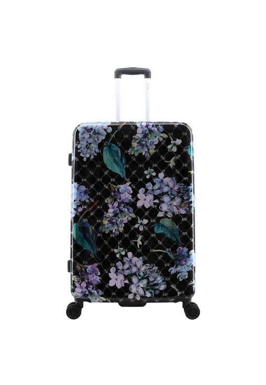 ELLE Floret Hard Suitcase / Trolley / Travel Suitcase - (Set/S/M/L) - Black