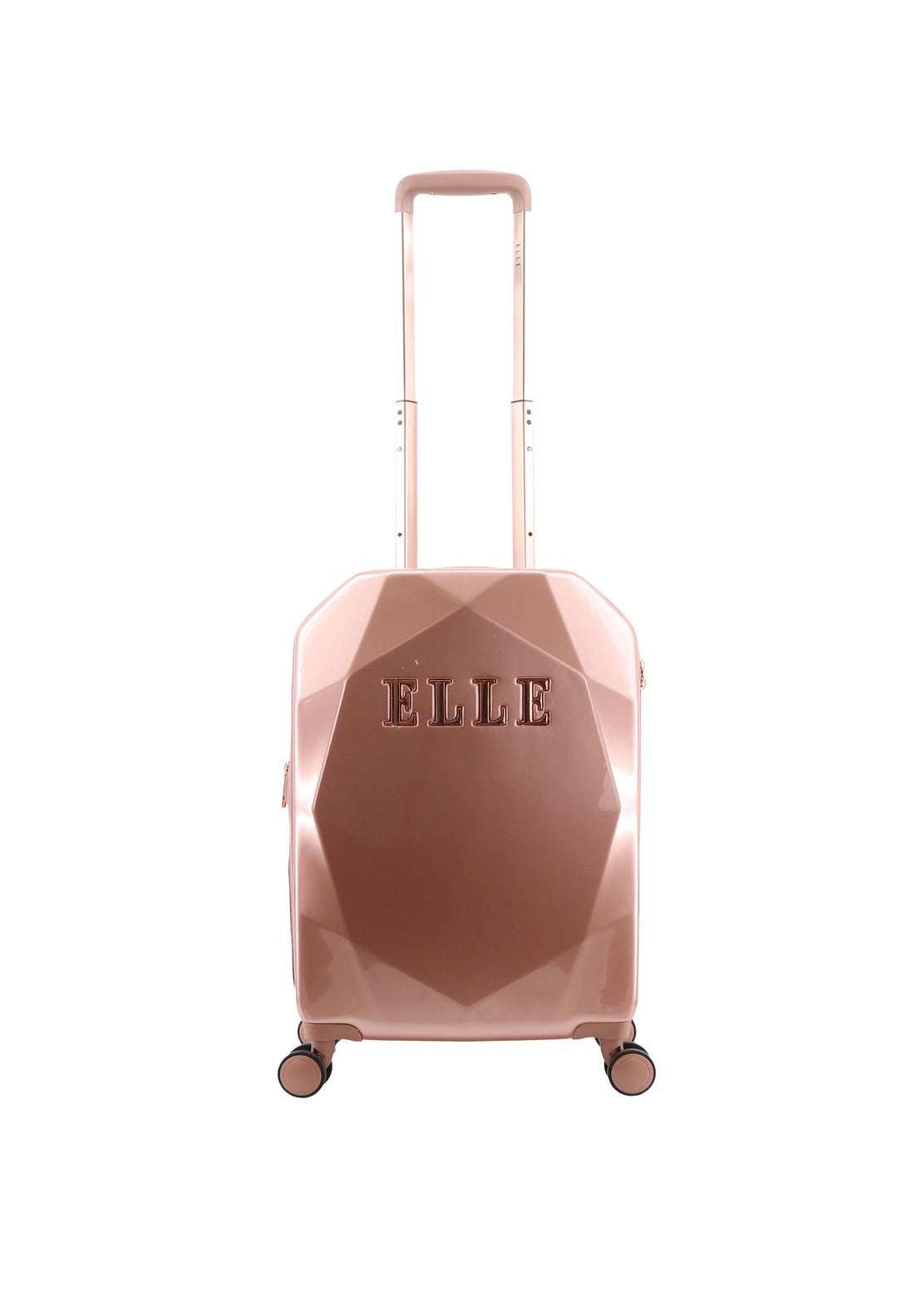 ELLE Diamond Hard Suitcase / Trolley / Travel Suitcase - (Set/S/M/L) - Rose Gold
