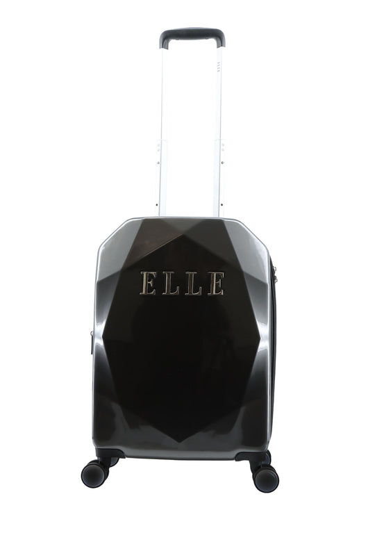 ELLE Diamond Hard Suitcase / Trolley / Travel Suitcase - (Set/S/M/L) - Anthracite