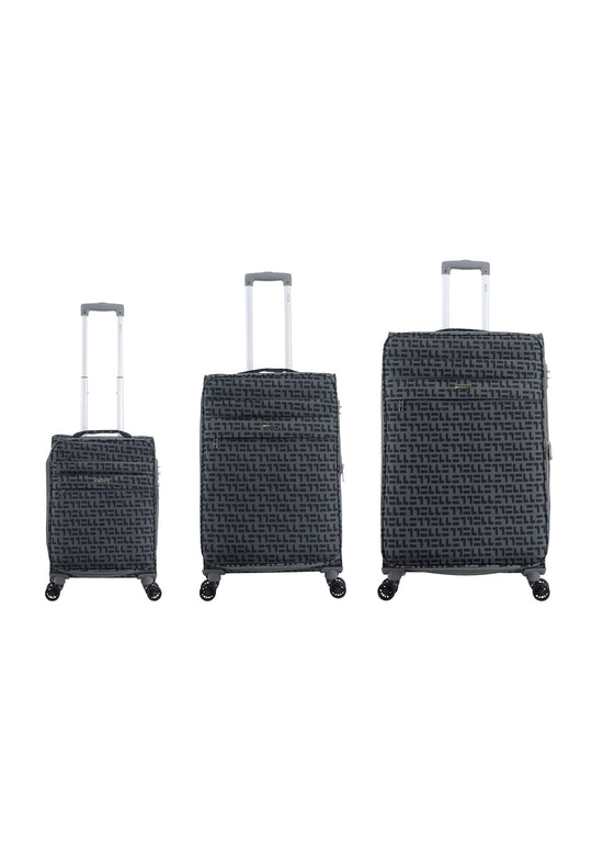 ELLE Couture Hard Suitcase / Trolley / Travel Suitcase - (Set/S/M/L) - Grey