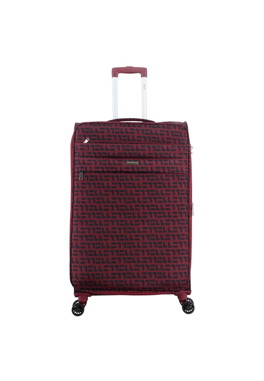 ELLE Couture Hard Suitcase / Trolley / Travel Suitcase - (Set/S/M/L) - Burgundy