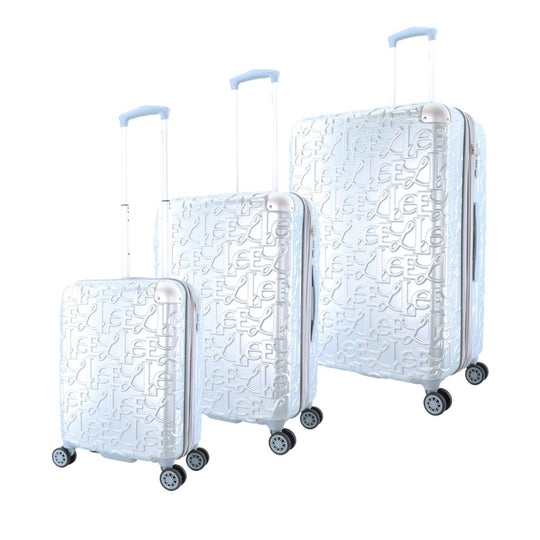 ELLE Alors Hard Suitcase / Trolley / Travel Suitcase - (Set/S/M/L) - Silver
