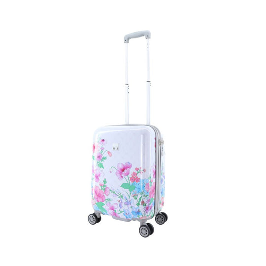ELLE Flower Hard Suitcase / Trolley / Travel Suitcase - (Set/S/M/L) - White