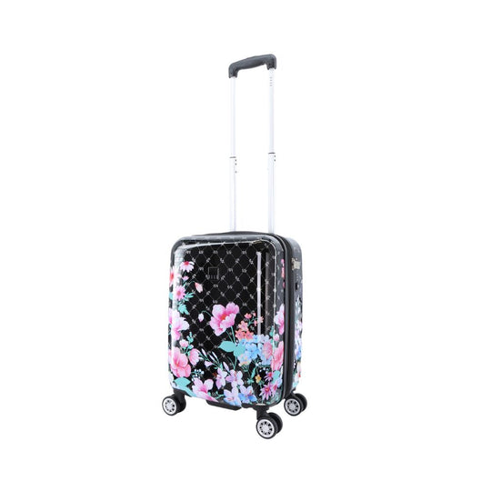 ELLE Flower Hard Suitcase / Trolley / Travel Suitcase - (Set/S/M/L) - Black