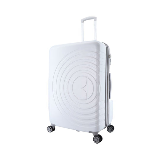 ELLE Debossed Hard Suitcase / Trolley / Travel Suitcase - (Set/S/M/L) - White