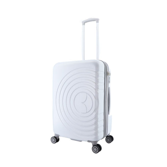 ELLE Debossed Hard Suitcase / Trolley / Travel Suitcase - (Set/S/M/L) - White