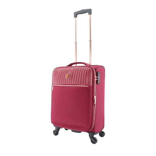 ELLE Giant Solft Suitcase / Trolley / Travel Suitcase - (Set/S/M/L) - Burgundy