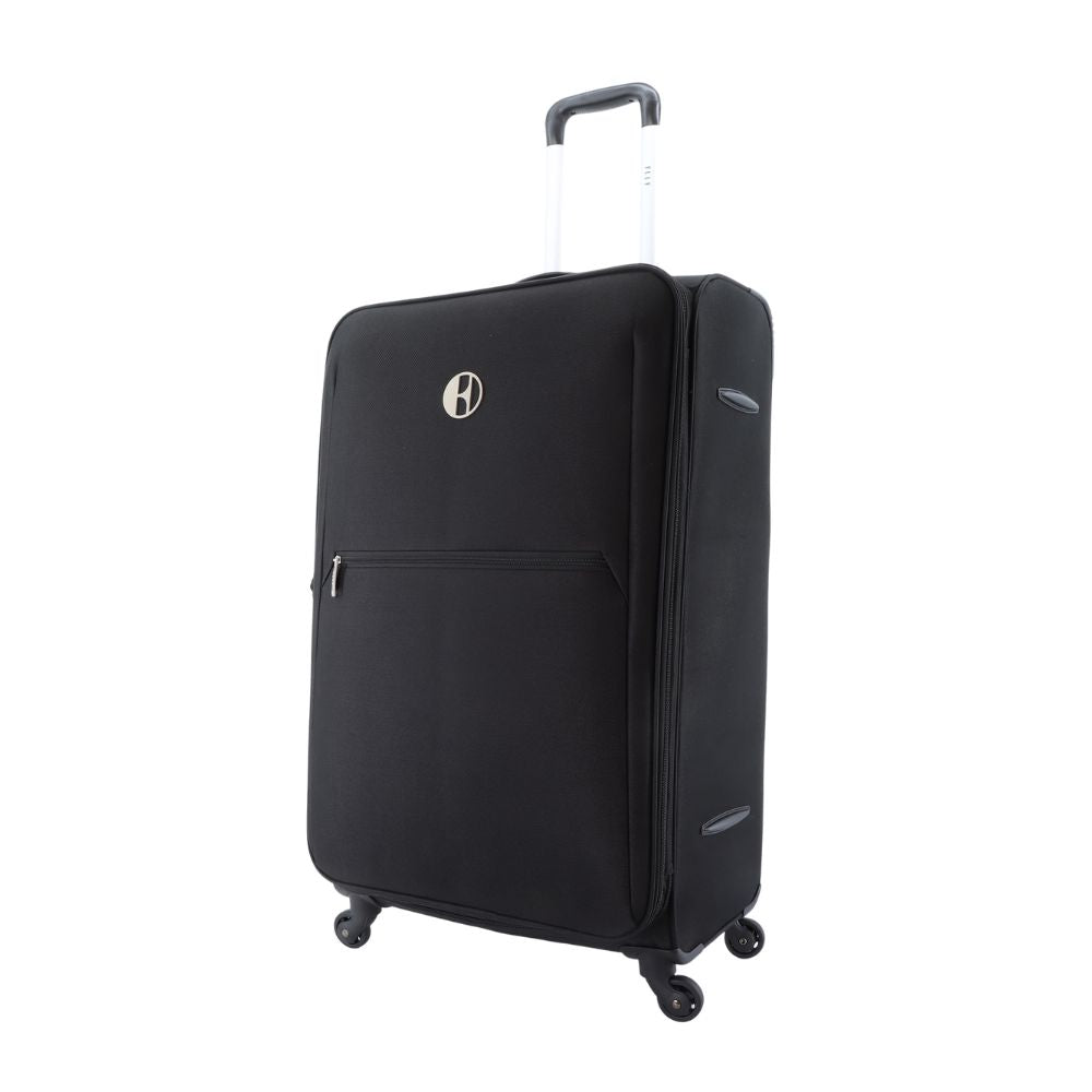 ELLE Mode Solft Suitcase / Trolley / Travel Suitcase - (Set/S/M/L) - Black