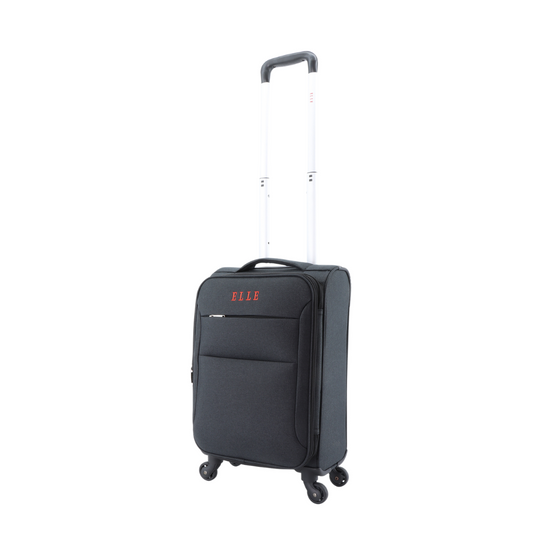 ELLE Pledge Solft Suitcase / Trolley / Travel Suitcase - (Set/S/M/L) - Black
