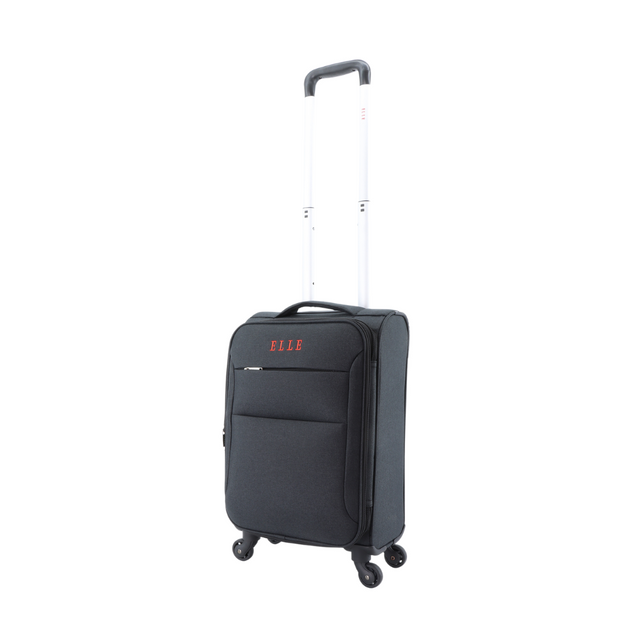 ELLE Pledge Solft Suitcase / Trolley / Travel Suitcase - (Set/S/M/L) - Black