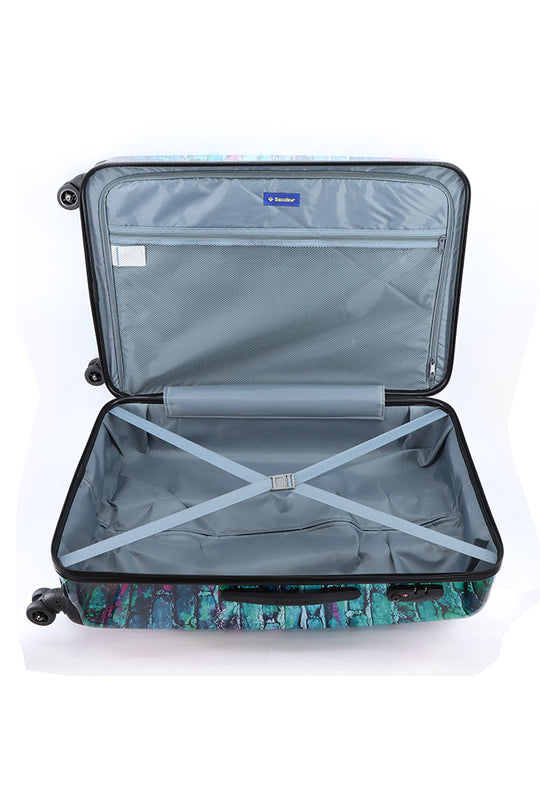 Saxoline Headphone Printed Hard Suitcase / Trolley / Travel Suitcase - (Set/S/M/L)