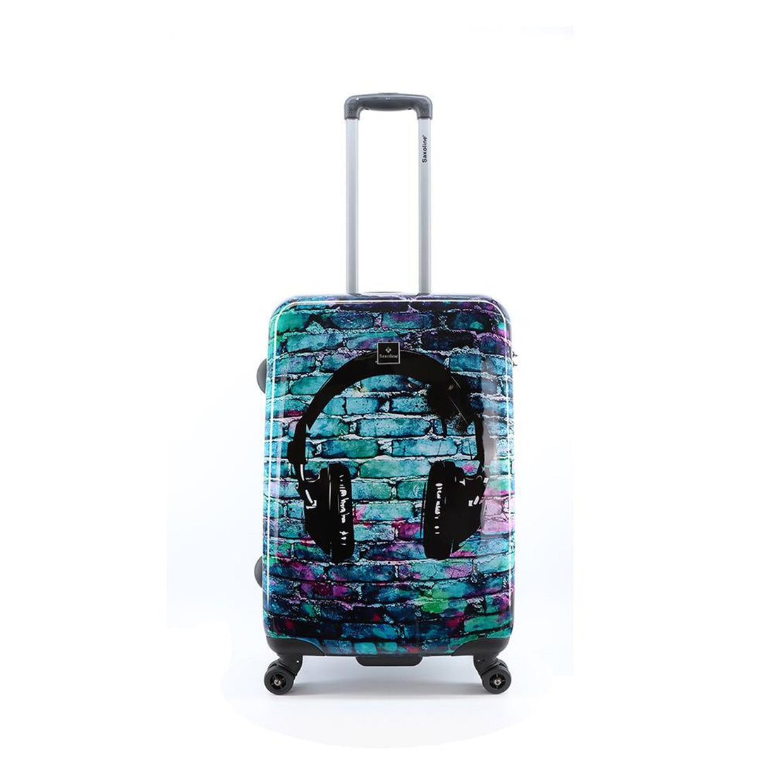Saxoline Headphone Printed Hard Suitcase / Trolley / Travel Suitcase - (Set/S/M/L)