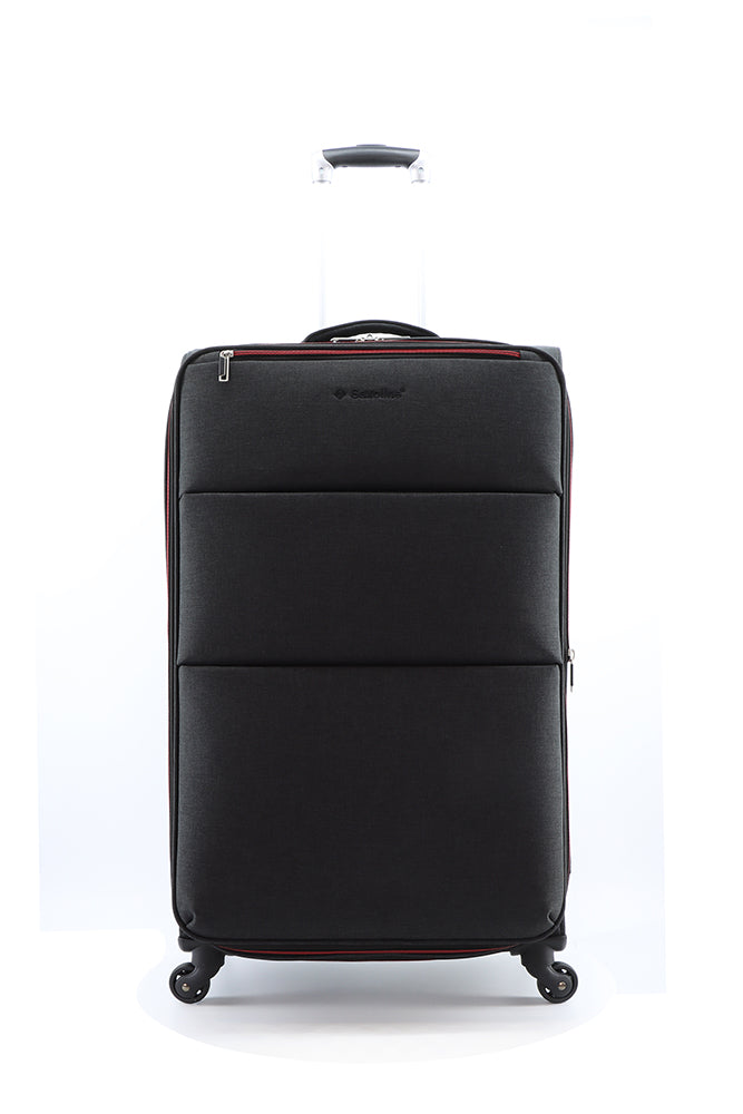 Saxoline Relax Red zipper Soft Suitcase / Trolley / Travel Suitcase - (Set/S/M/L)