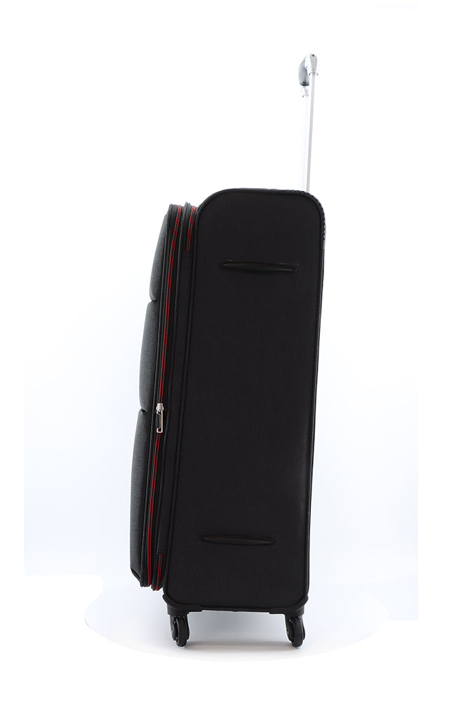 Saxoline Relax Red zipper Soft Suitcase / Trolley / Travel Suitcase - (Set/S/M/L)