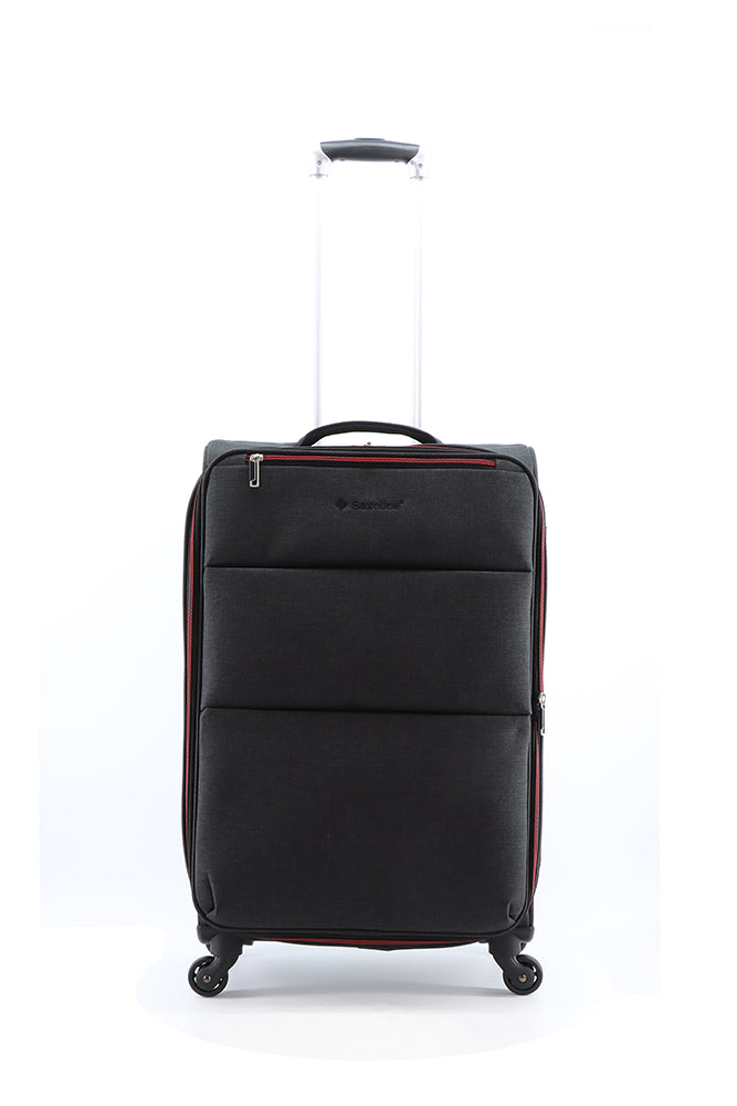 Saxoline Relax Red zipper Soft Suitcase / Trolley / Travel Suitcase - (Set/S/M/L)