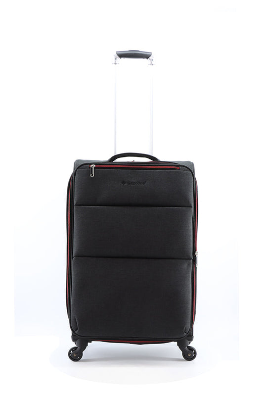 Saxoline Relax Red zipper Soft Suitcase / Trolley / Travel Suitcase - (Set/S/M/L)