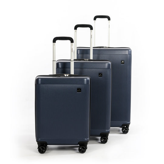 Saxoline Algarve Hard Suitcase / Trolley / Travel Suitcase - (Set/S/M/L) - Navy