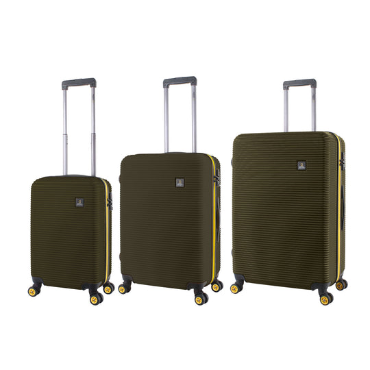 National Geographic Abroad Hard Suitcase / Trolley / Travel Suitcase - (Set/S/M/L) - Khaki