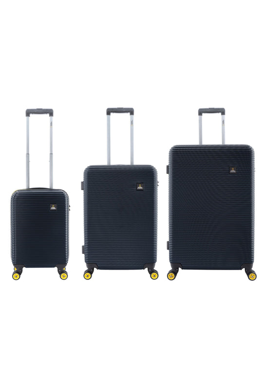 National Geographic Abroad Hard Suitcase / Trolley / Travel Suitcase - (Set/S/M/L) - Navy