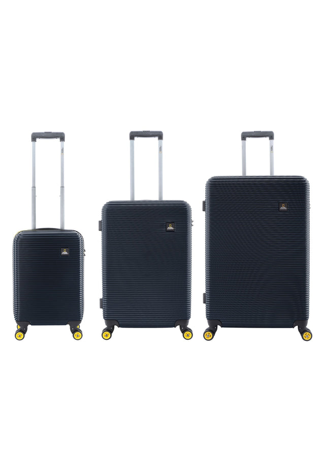 National Geographic Abroad Hard Suitcase / Trolley / Travel Suitcase - (Set/S/M/L) - Navy