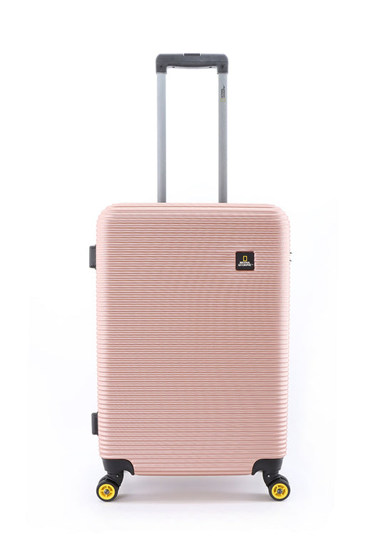 National Geographic Abroad Hard Suitcase / Trolley / Travel Suitcase - (Set/S/M/L) - Rose Gold