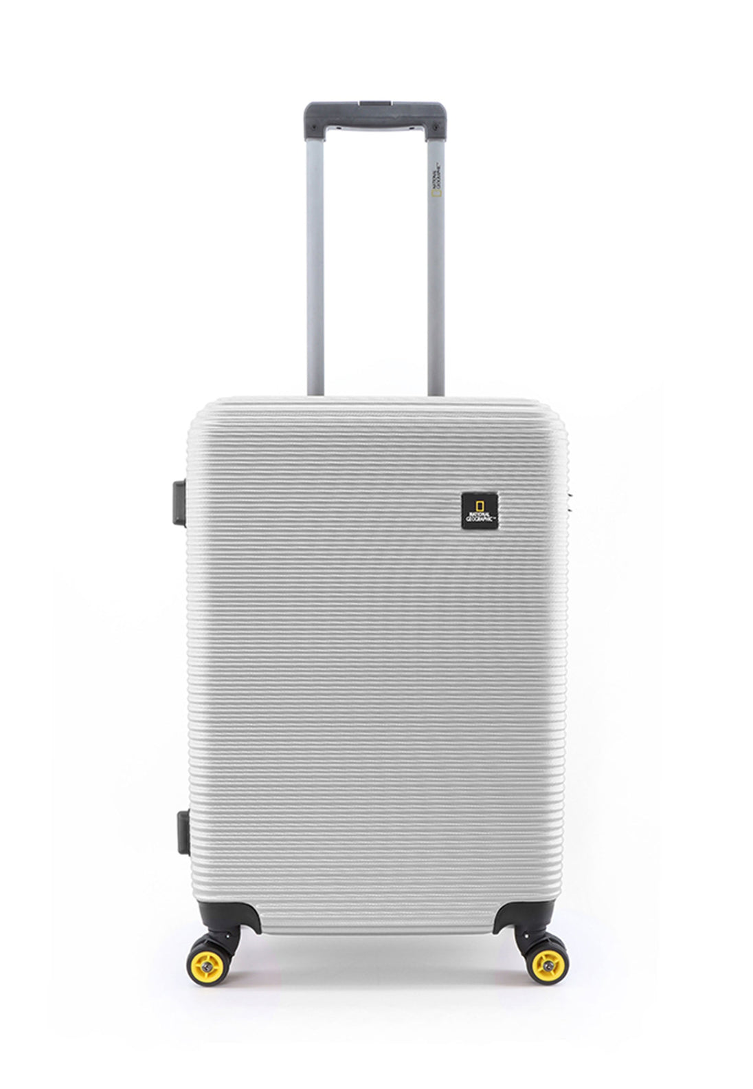 National Geographic Abroad Hard Suitcase / Trolley / Travel Suitcase - (Set/S/M/L) - Silver