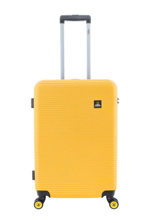 National Geographic Abroad Hard Suitcase / Trolley / Travel Suitcase - (Set/S/M/L) - Yellow