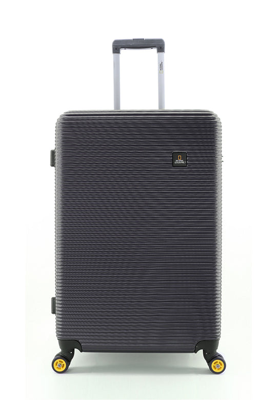 National Geographic Abroad Hard Suitcase / Trolley / Travel Suitcase - (Set/S/M/L) - Black