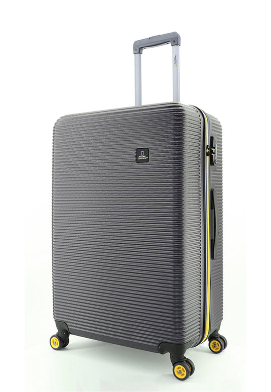 National Geographic Abroad Hard Suitcase / Trolley / Travel Suitcase - (Set/S/M/L) - Black