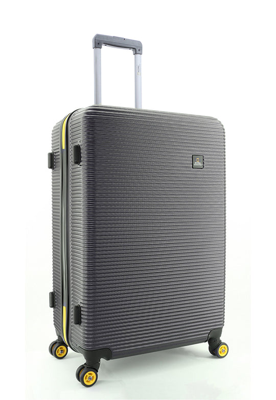 National Geographic Abroad Hard Suitcase / Trolley / Travel Suitcase - (Set/S/M/L) - Black