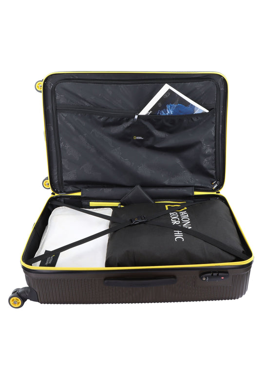 National Geographic Abroad Hard Suitcase / Trolley / Travel Suitcase - (Set/S/M/L) - Khaki