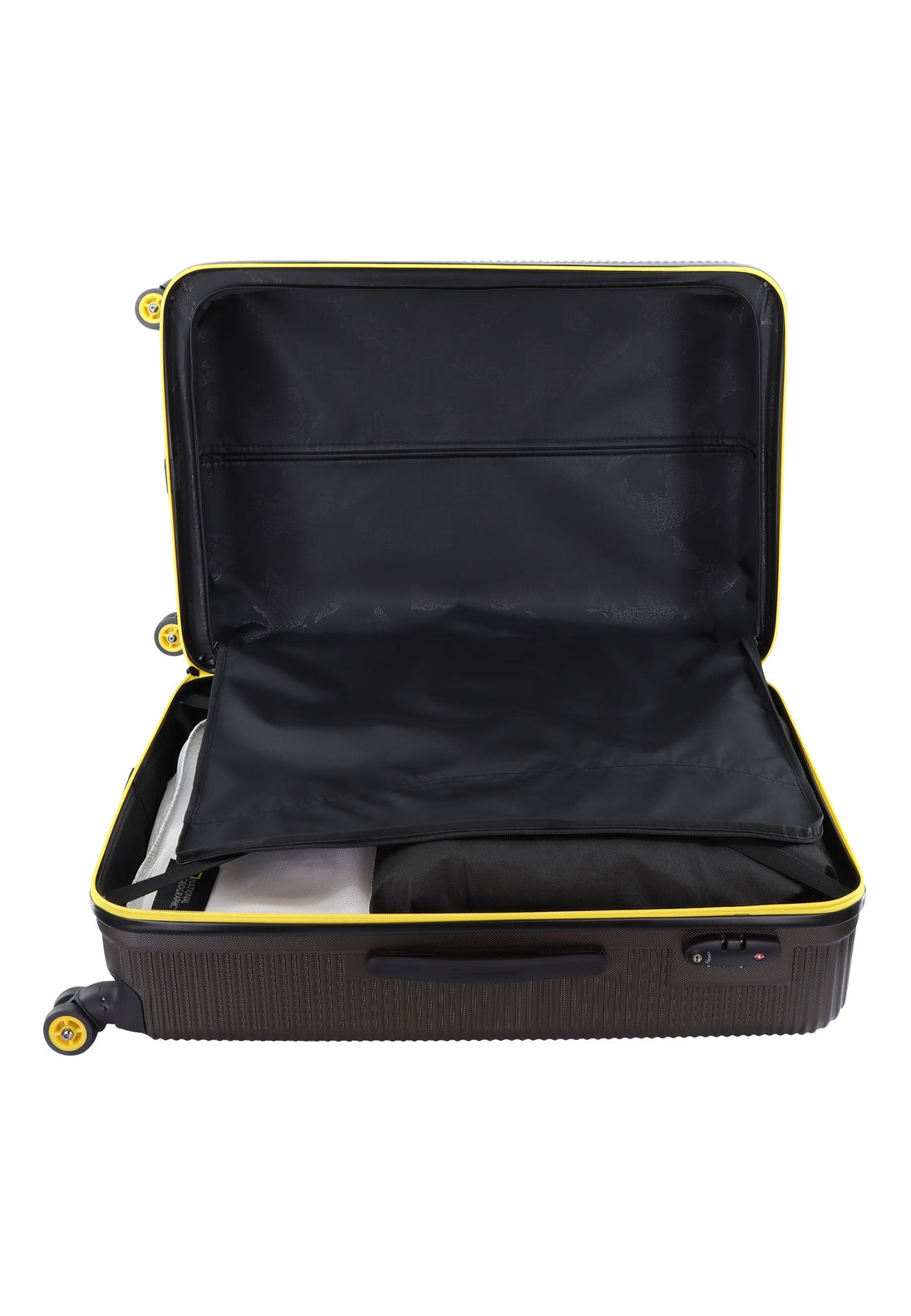 National Geographic Abroad Hard Suitcase / Trolley / Travel Suitcase - (Set/S/M/L) - Khaki