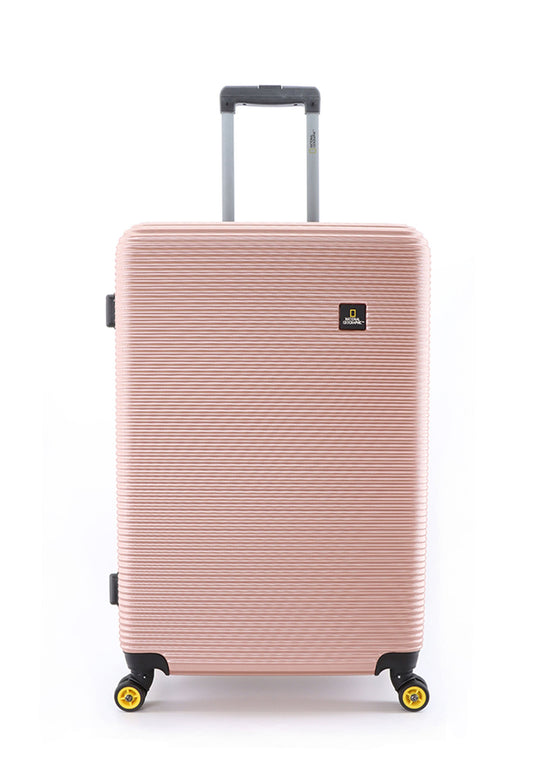 National Geographic Abroad Hard Suitcase / Trolley / Travel Suitcase - (Set/S/M/L) - Rose Gold