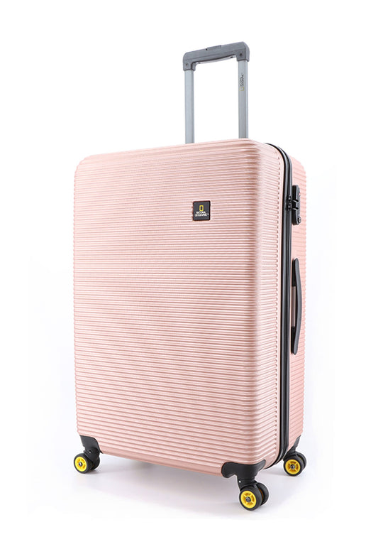 National Geographic Abroad Hard Suitcase / Trolley / Travel Suitcase - (Set/S/M/L) - Rose Gold