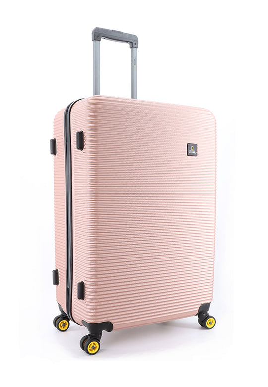 National Geographic Abroad Hard Suitcase / Trolley / Travel Suitcase - (Set/S/M/L) - Rose Gold