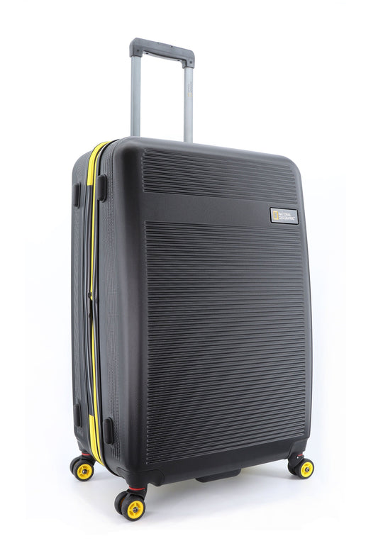 National Geographic Arodrome Hard Suitcase / Trolley / Travel Suitcase - (Set/S/M/L) - Black