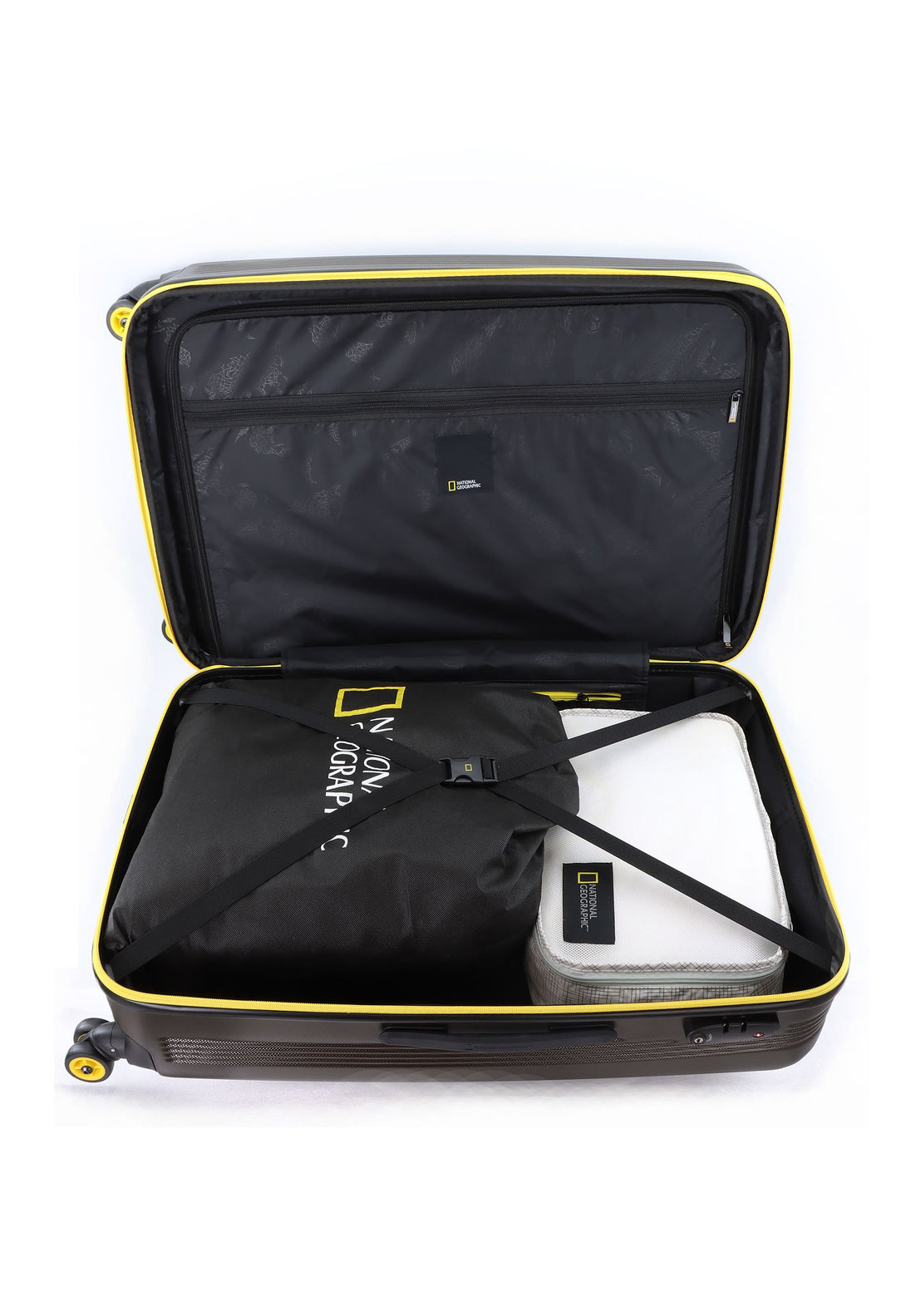 National Geographic Arodrome Hard Suitcase / Trolley / Travel Suitcase - (Set/S/M/L) - Khaki