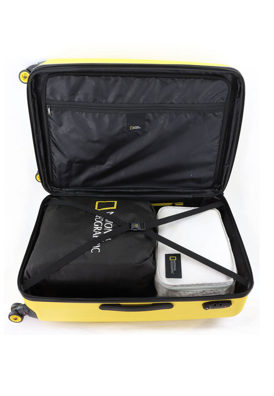 National Geographic Harde Kofferset 3-Delig / Reiskofferset / Trolleyset - Aerodrome - Yellow