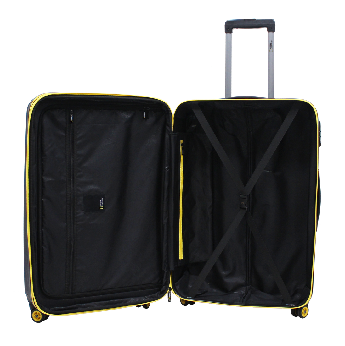 National Geographic Arodrome Hard Suitcase / Trolley / Travel Suitcase - (Set/S/M/L) - Black