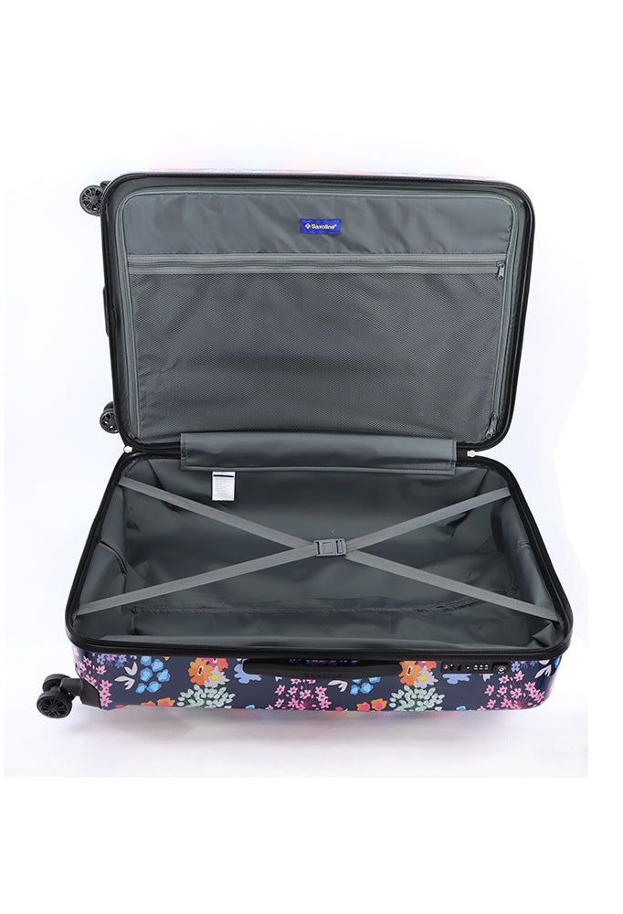 Saxoline Aroma Printed Hard Suitcase / Trolley / Travel Suitcase - (Set/S/M/L)