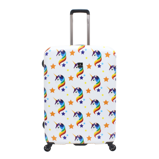 Saxoline Unicorn Printed Hard Suitcase / Trolley / Travel Suitcase - (Set/S/M/L)