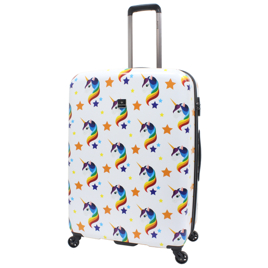 Saxoline Unicorn Printed Hard Suitcase / Trolley / Travel Suitcase - (Set/S/M/L)