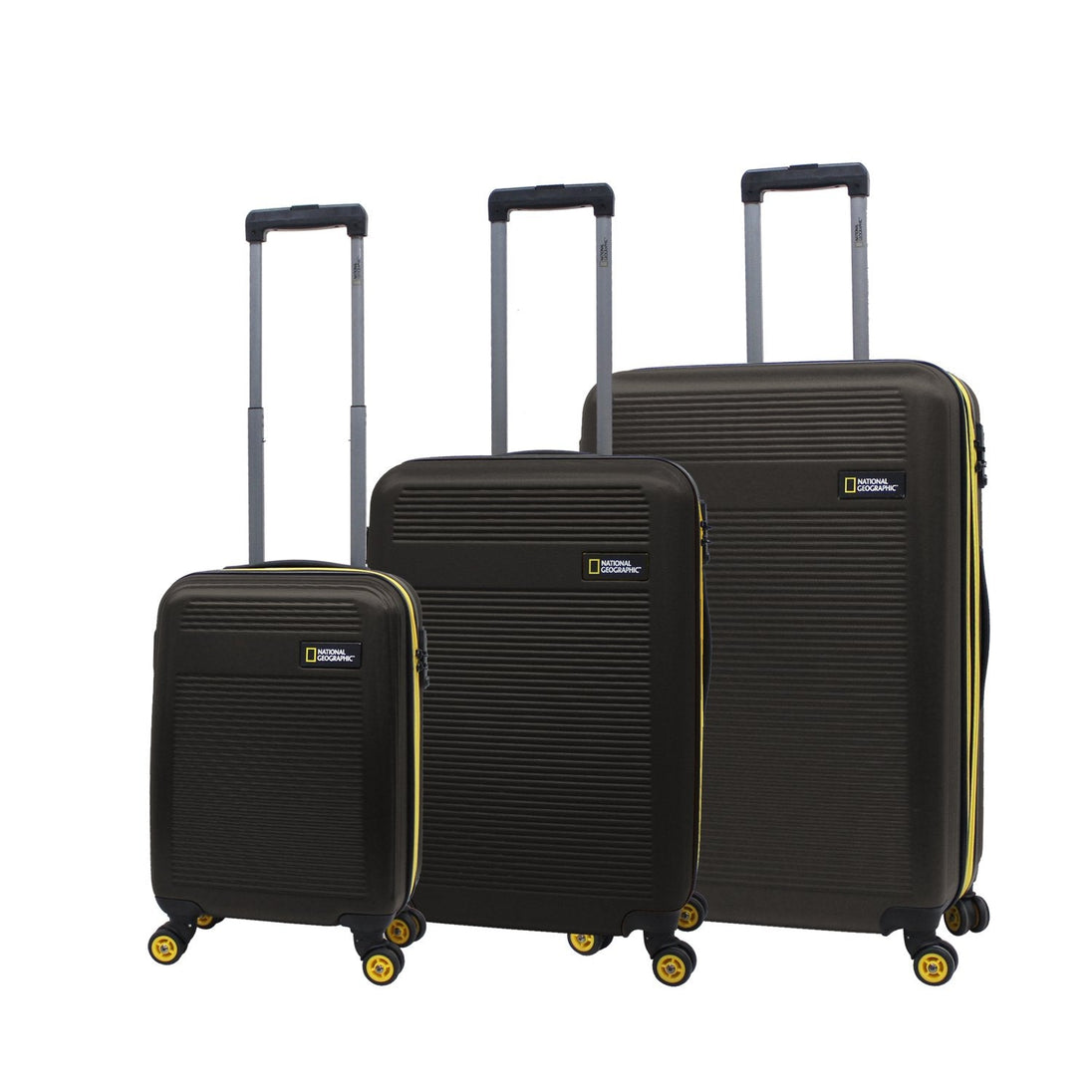 National Geographic Arodrome Hard Suitcase / Trolley / Travel Suitcase - (Set/S/M/L) - Khaki