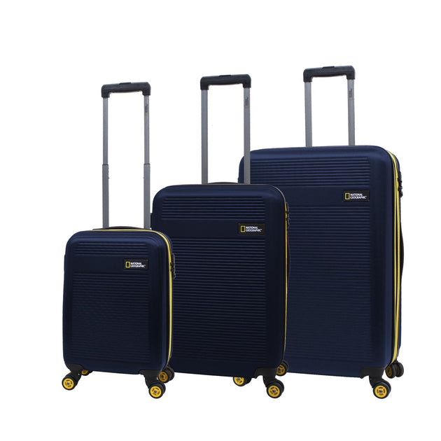National Geographic Arodrome Hard Suitcase / Trolley / Travel Suitcase - (Set/S/M/L) - Navy